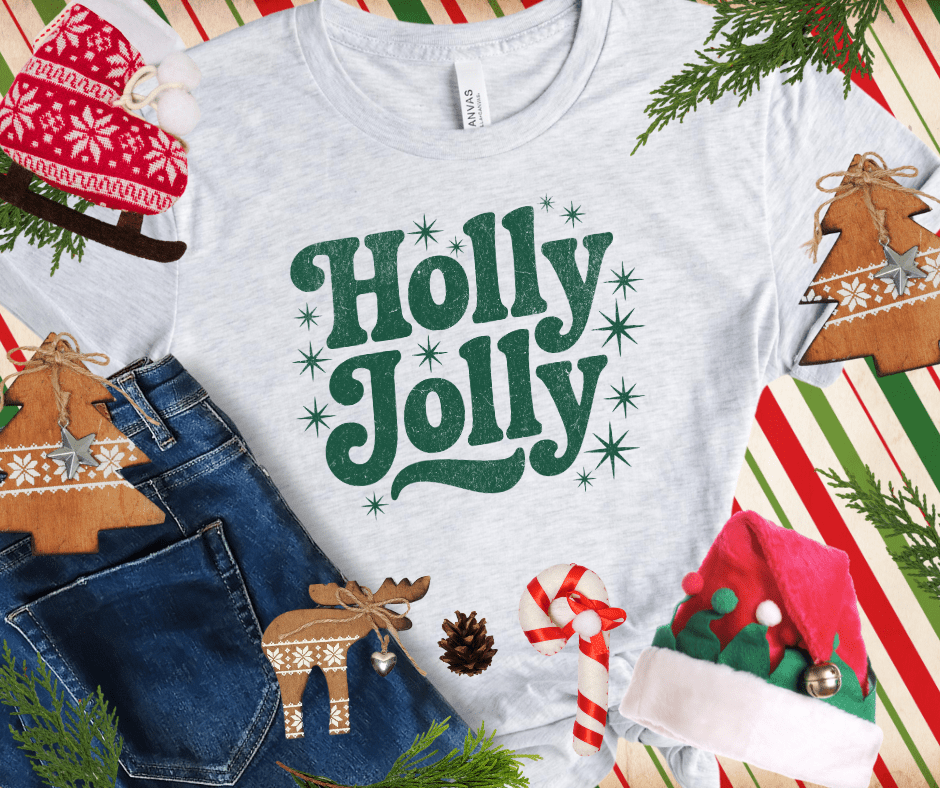 HOLLY JOLLY GREEN INK (Select your Color & Style) - The Red Rival