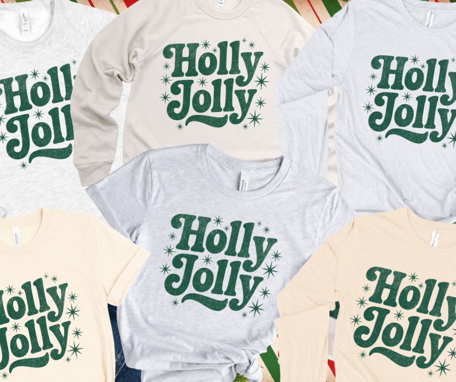 HOLLY JOLLY GREEN INK (Select your Color & Style) - The Red Rival
