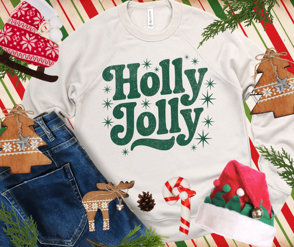 HOLLY JOLLY GREEN INK (Select your Color & Style) - The Red Rival