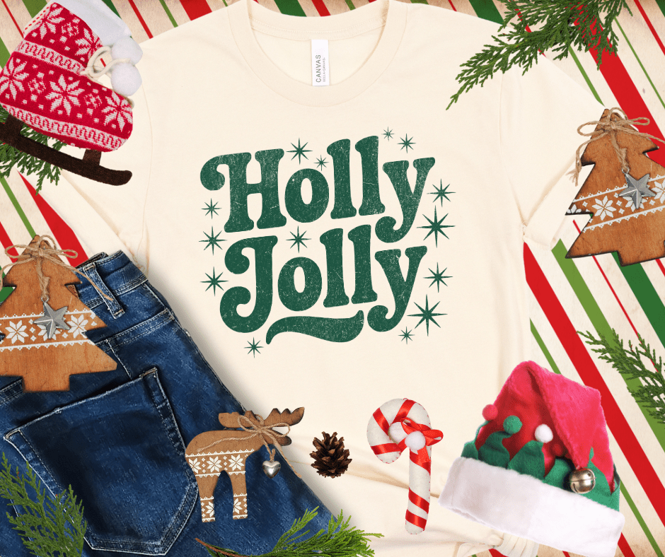 HOLLY JOLLY GREEN INK (Select your Color & Style) - The Red Rival