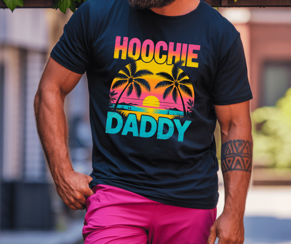 Hoochie Daddy Palm Trees - Graphic Tee - The Red Rival
