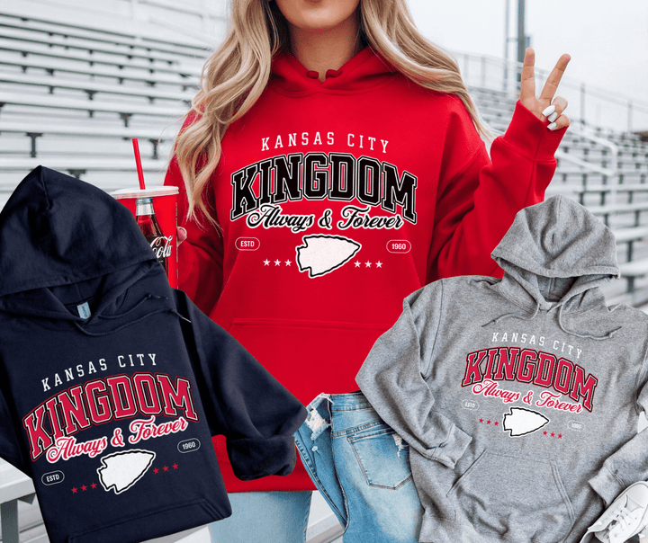 Hoodie Always & Forever KC Kingdom (Choose Your Color) - The Red Rival