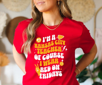I'm a Kansas City Teacher Red Tee - Tees - The Red Rival