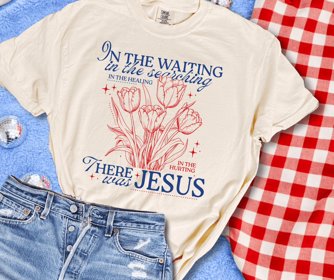 In the Waiting There Was Jesus Natural Tee - Tees - The Red Rival