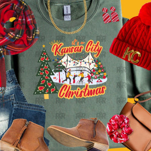 It's a Kansas City Christmas Crown Center Sweatshirt (Select Your Color) - Tees & Sweatshirts - The Red Rival