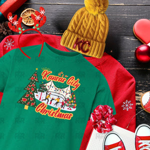 It's a Kansas City Christmas Crown Center Tee (Select Your Color) - Tees & Sweatshirts - The Red Rival
