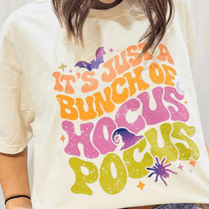 It's Just a Bunch of Hocus Pocus Ivory Graphic Tee - Apparel & Accessories - The Red Rival