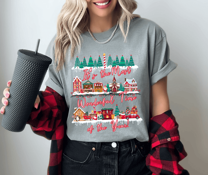 It's the Most Wonderful Time Village Houses (Pick your color & style) - The Red Rival