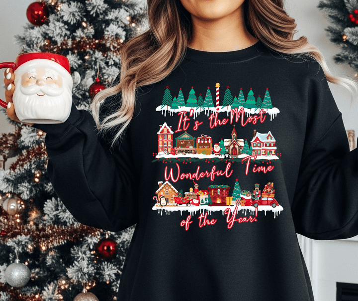 It's the Most Wonderful Time Village Houses (Pick your color & style) - The Red Rival