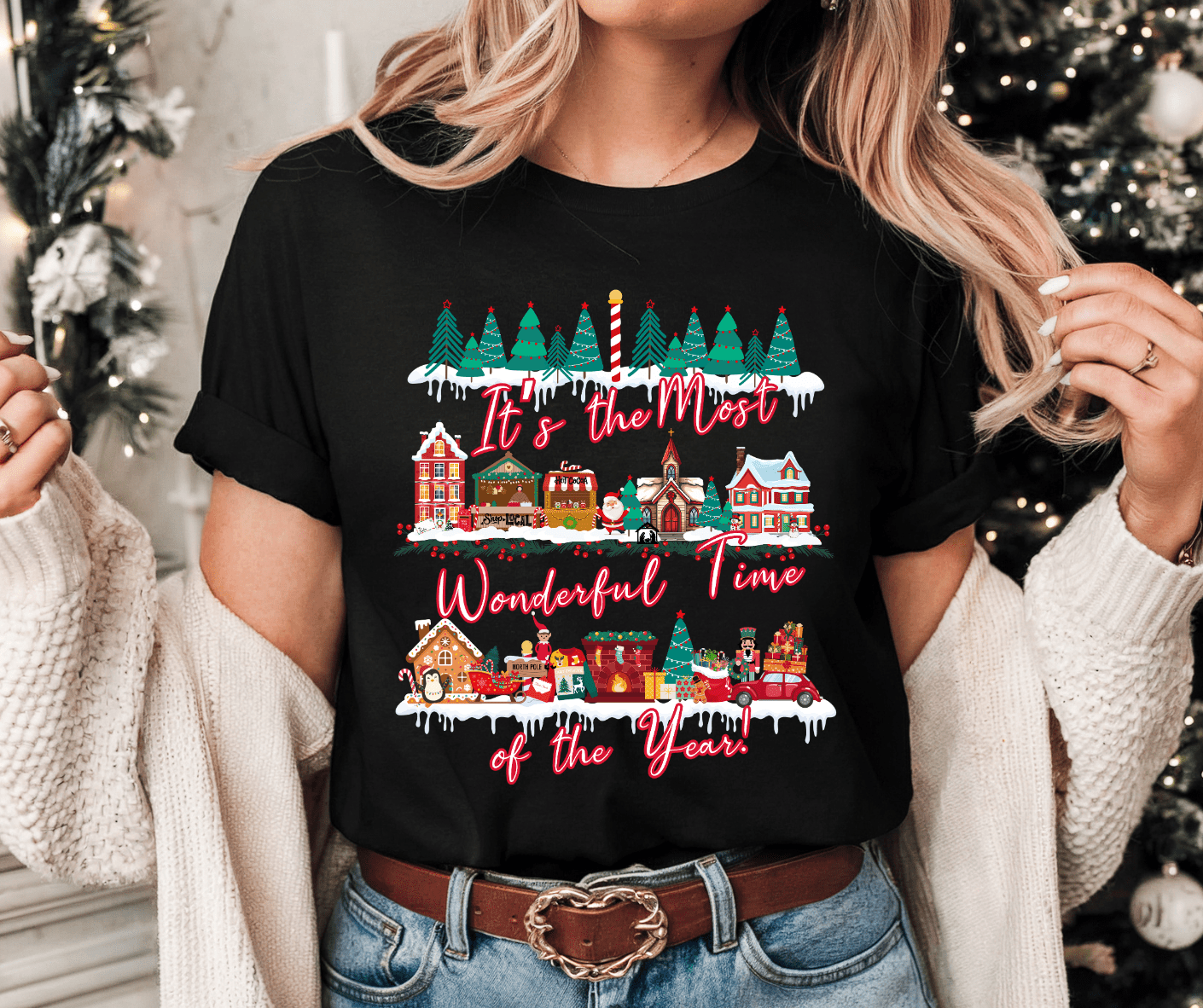 It's the Most Wonderful Time Village Houses (Pick your color & style) - The Red Rival