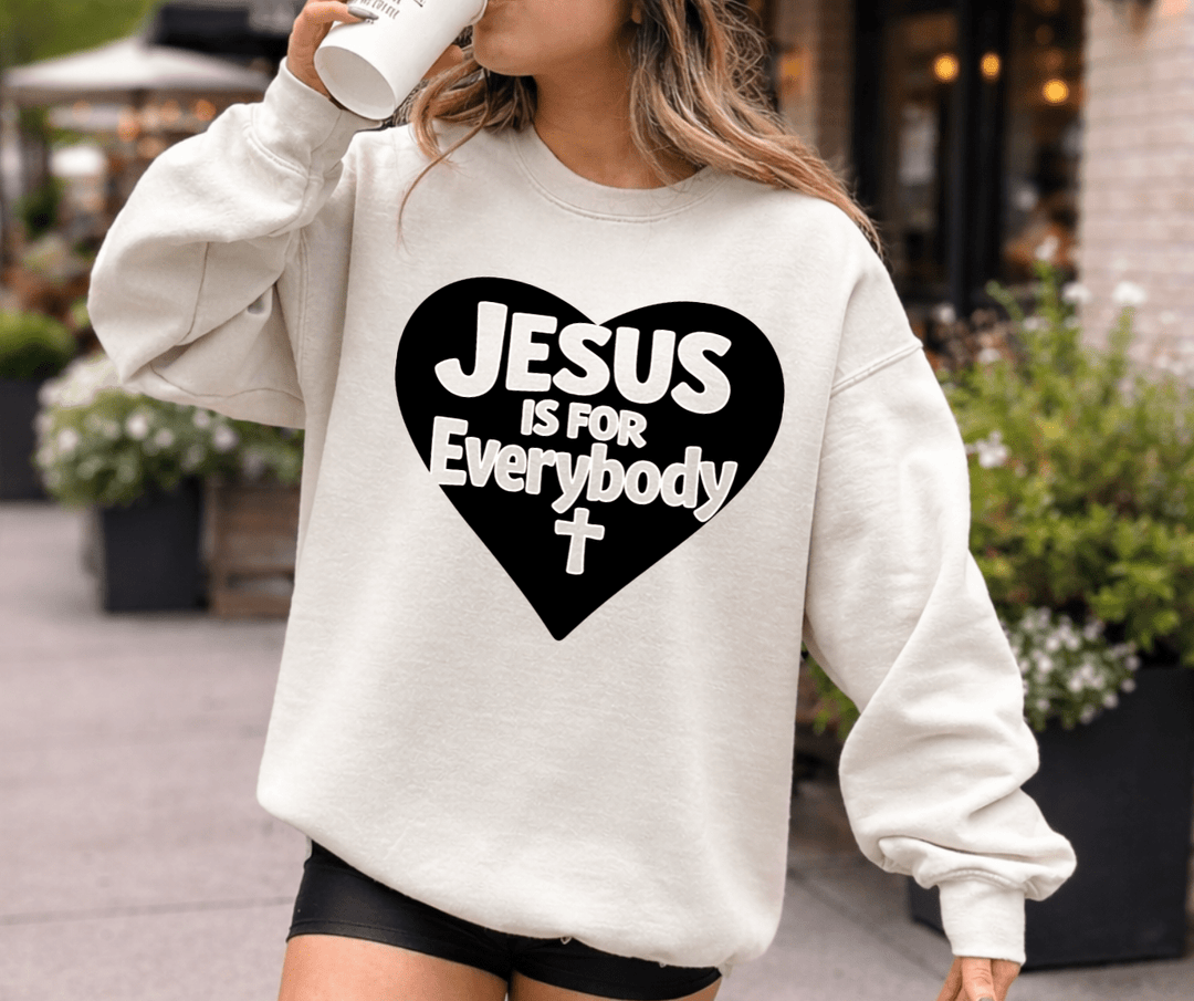 Jesus is for Everybody Tan Sweatshirt - Tees - The Red Rival