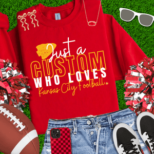 Just A CUSTOM OCCUPATION Who Loves Kansas City Football Red Sweatshirt - Tees - The Red Rival
