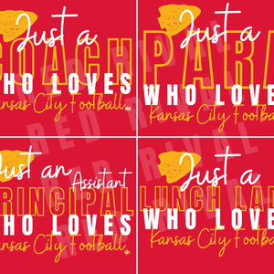 Just A CUSTOM OCCUPATION Who Loves Kansas City Football Red Sweatshirt - Tees - The Red Rival