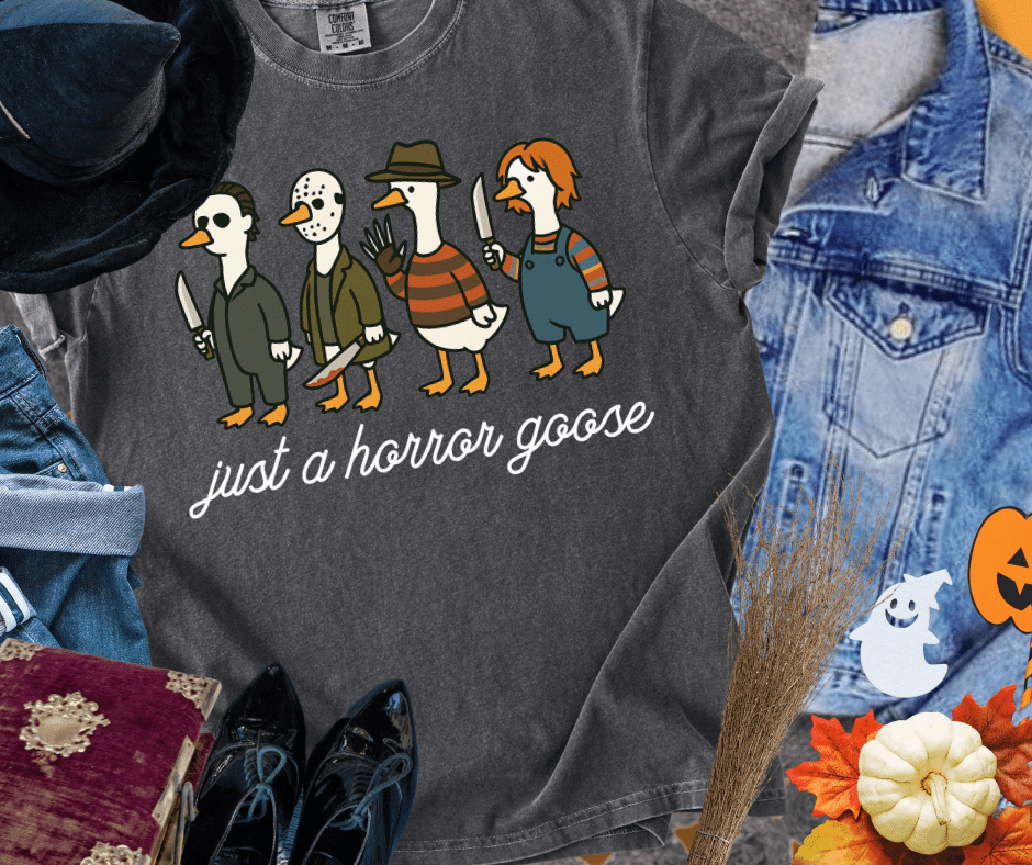 Just a Horror Goose Characters - Graphic Tee - The Red Rival