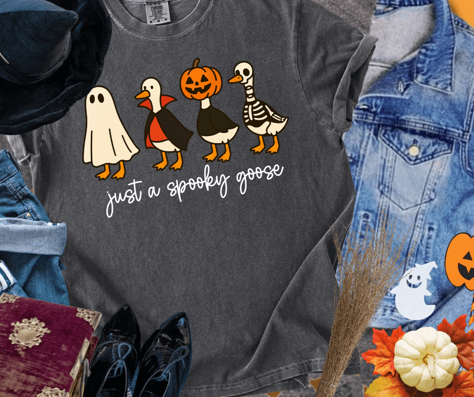 Just a Spooky Goose Characters - Graphic Tee - The Red Rival