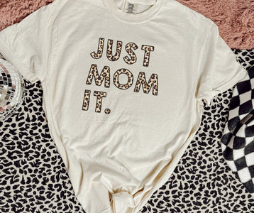 Just Mom It. Ivory Tee - Graphic Tee - The Red Rival