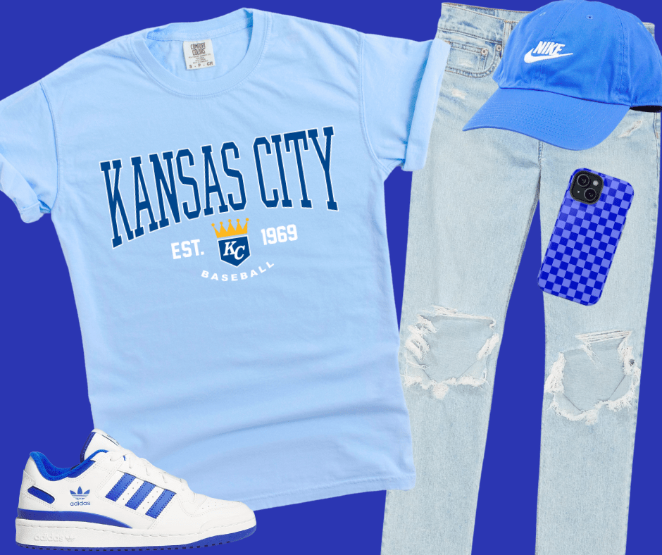 Kansas City Baseball Crown (Pick Your Tee Color) - Graphic Tee - The Red Rival