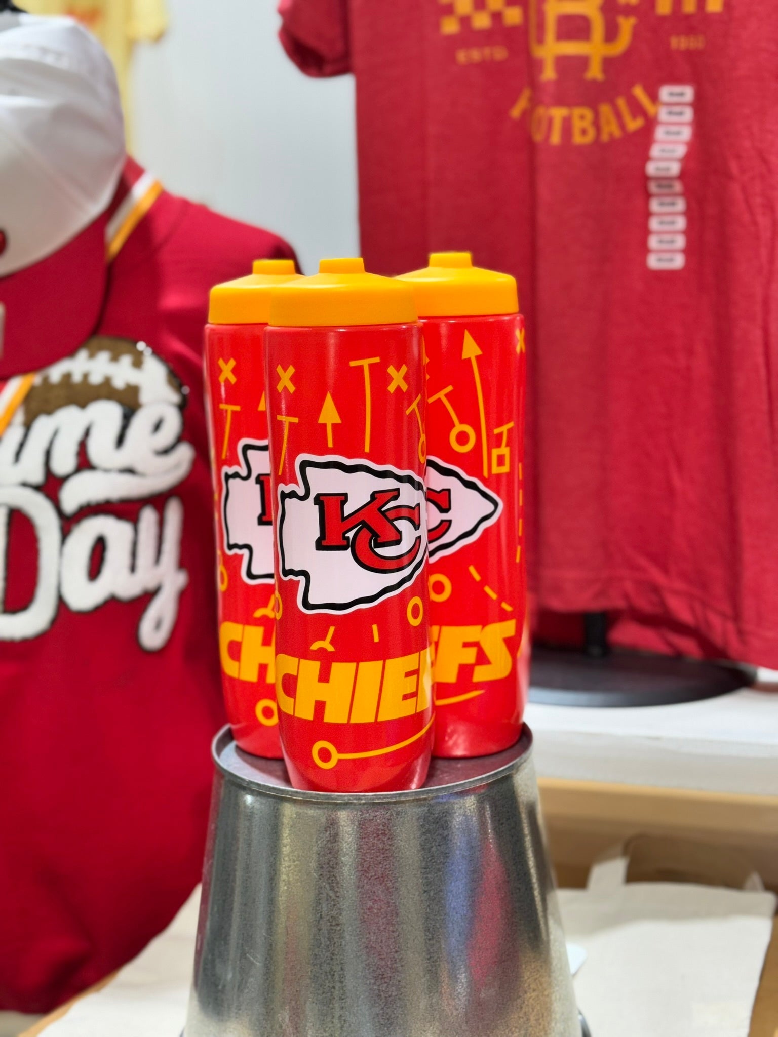 Kansas City Chiefs Squeeze Waterbottle - Apparel & Accessories - The Red Rival