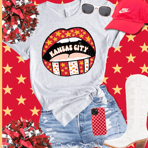 Kansas City Open Mouth on Ash Graphic Tee - Tees - The Red Rival