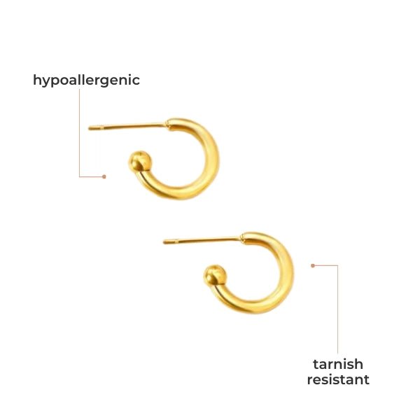 Kansas City Red & Gold Football Charm Hoop Earrings - Apparel & Accessories - The Red Rival