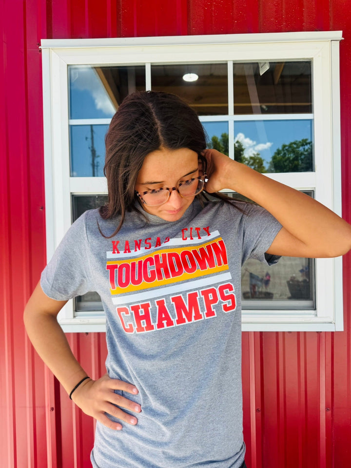 Kansas City Touchdown Champs (Pick Your Tee Color) - Tees - The Red Rival