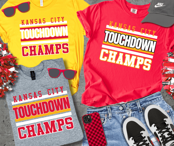 Kansas City Touchdown Champs (Pick Your Tee Color) - Tees - The Red Rival