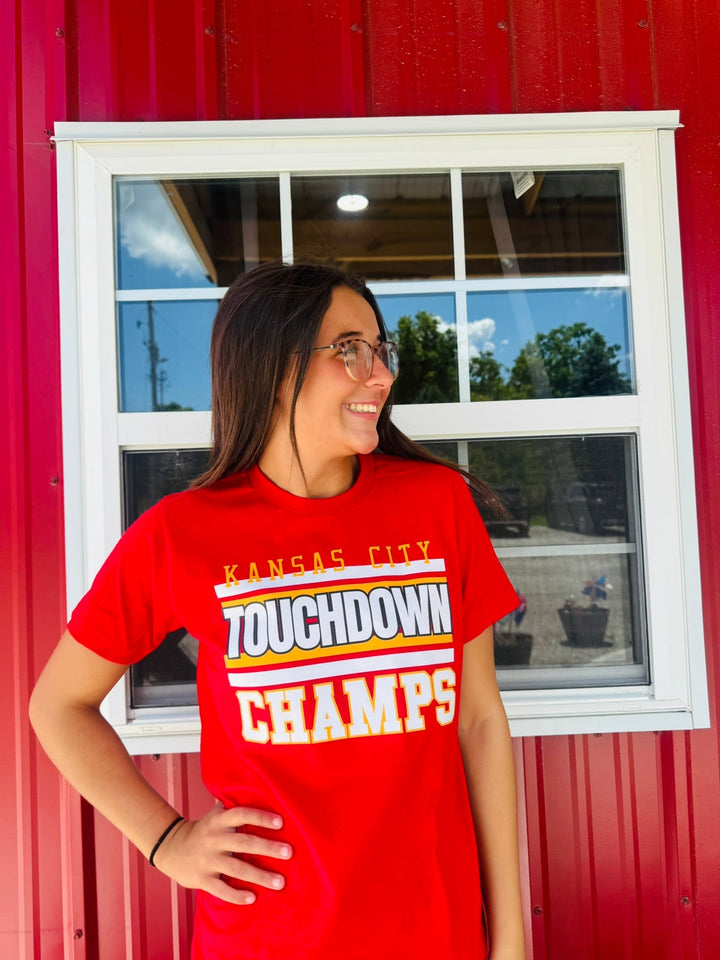 Kansas City Touchdown Champs (Pick Your Tee Color) - Tees - The Red Rival
