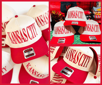 Kansas City Vintage Embroidered Trucker Hat - Apparel & Accessories - The Red Rival
