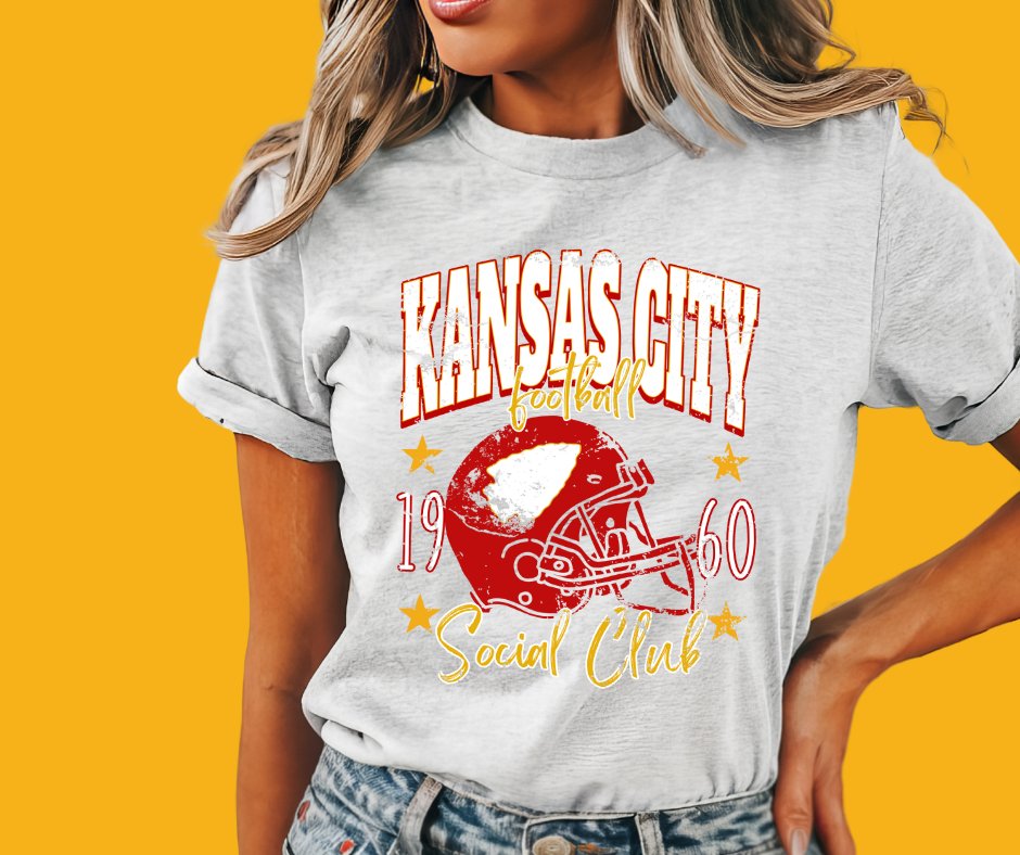 KC Football Social Club Ash Tee - Graphic Tee - The Red Rival
