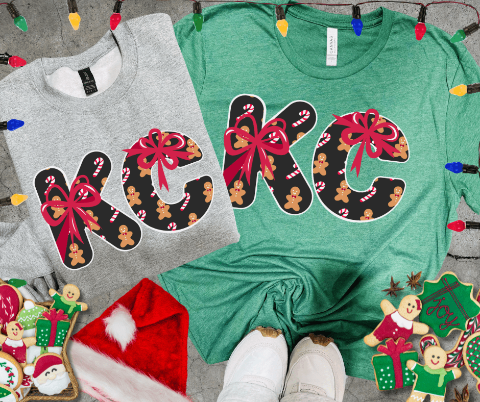 KC Gingerbread Letters (Pick your color & style) - Tees - The Red Rival
