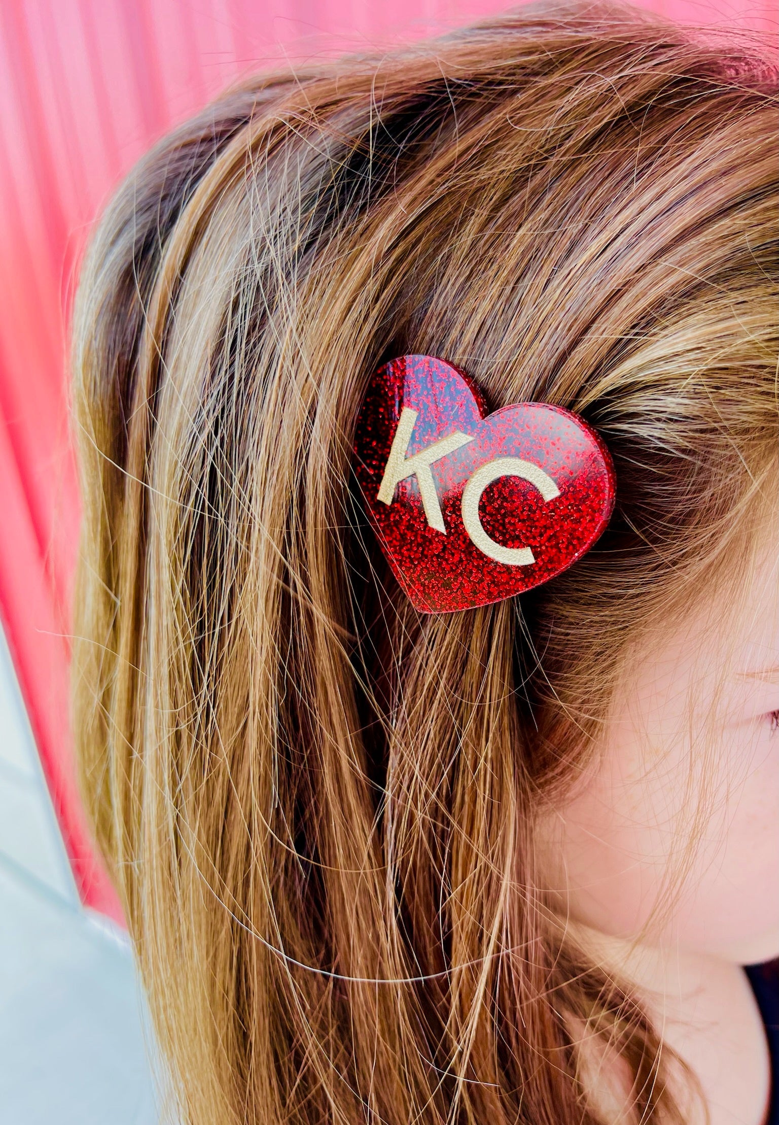 KC Heart Hair Clip - Apparel & Accessories - The Red Rival