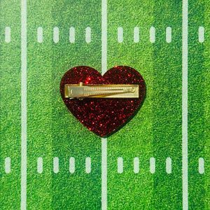 KC Heart Hair Clip - Apparel & Accessories - The Red Rival