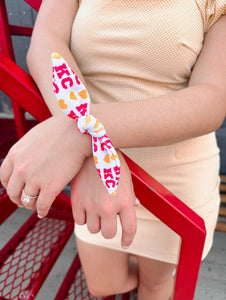 KC Hearts Pony Bow - Apparel & Accessories - The Red Rival