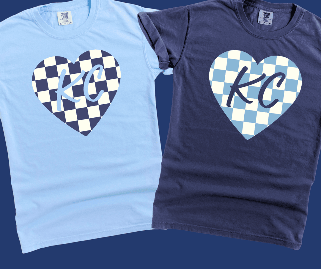 KC Men's Soccer Checkered Heart (Choose your Style) - Tees - The Red Rival