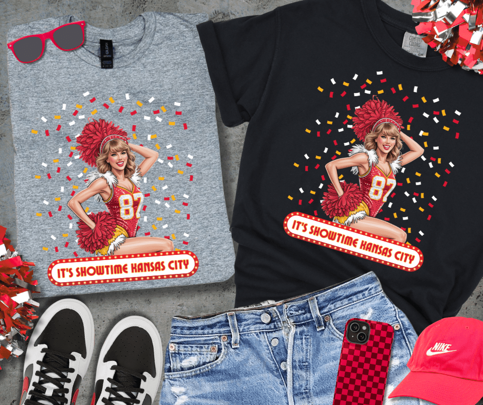 KC TS Confetti It's Showtime Kansas City Sweatshirt or Tee - Tees & Sweatshirts - The Red Rival