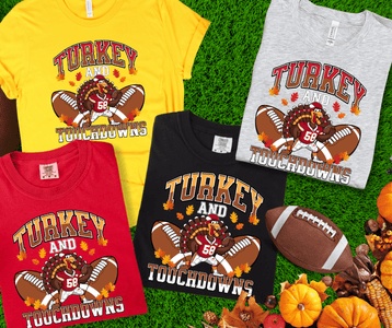 KC Turkey and Touchdowns (Pick your style & color) - Wholesale - The Red Rival