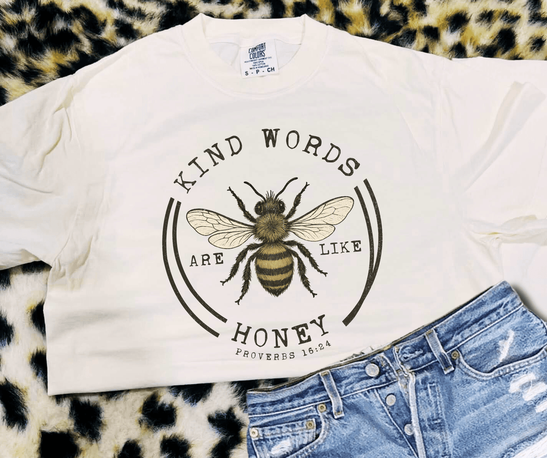 Kind Words are Like Honey Natural Tee - Tees - The Red Rival