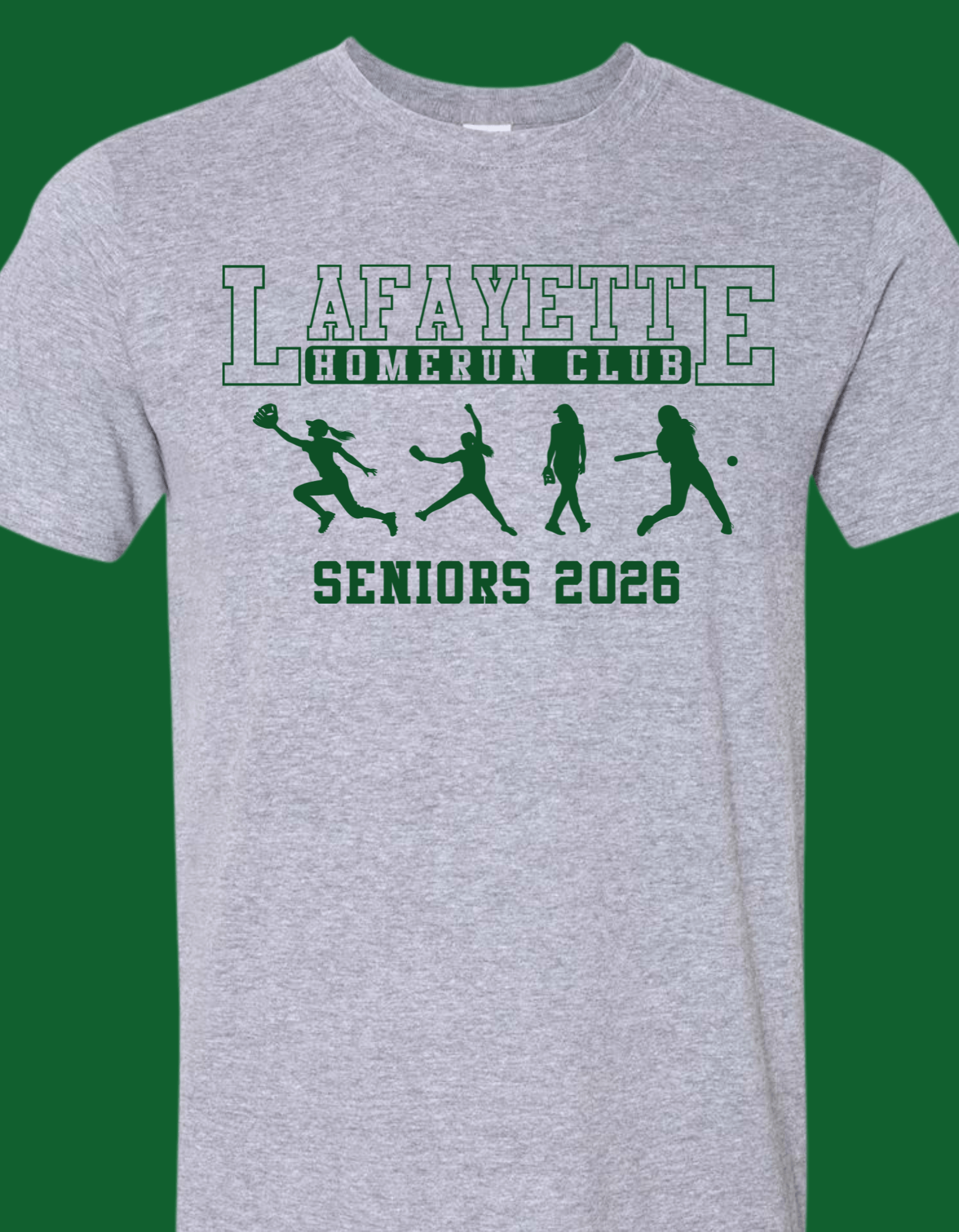 Lafayette Seniors Softball Homerun Club Front/Back - Wholesale - The Red Rival