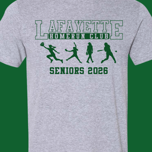 Lafayette Seniors Softball Homerun Club Front/Back - Wholesale - The Red Rival