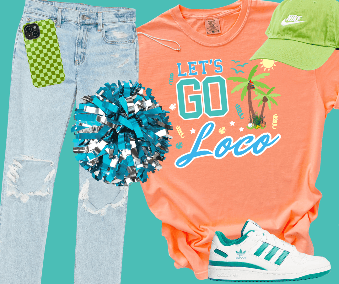 Let's Go Loco - Bright Orange Graphic Tee - Graphic Tee - The Red Rival