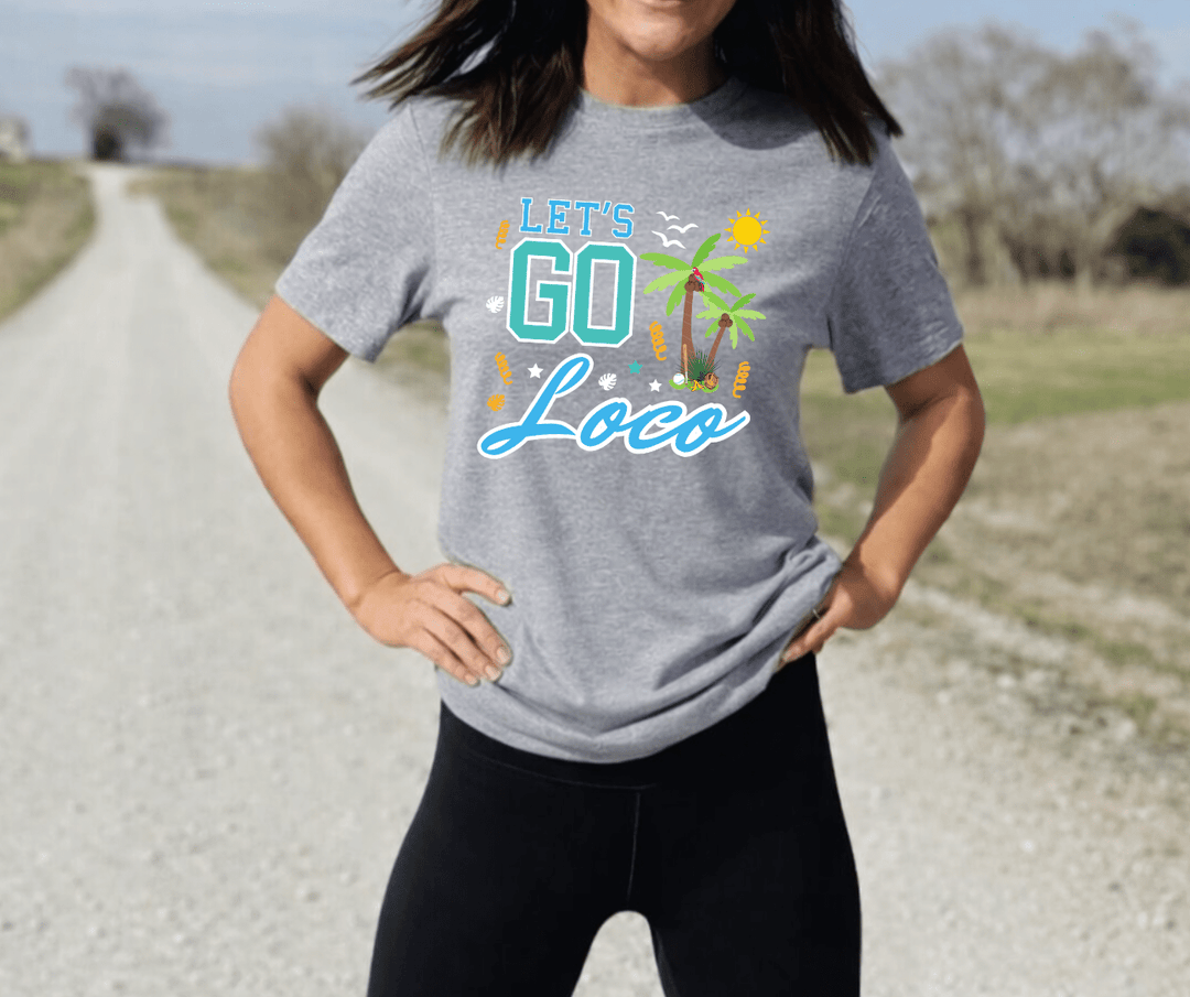 Let's Go Loco - Grey Tee - Tees - The Red Rival