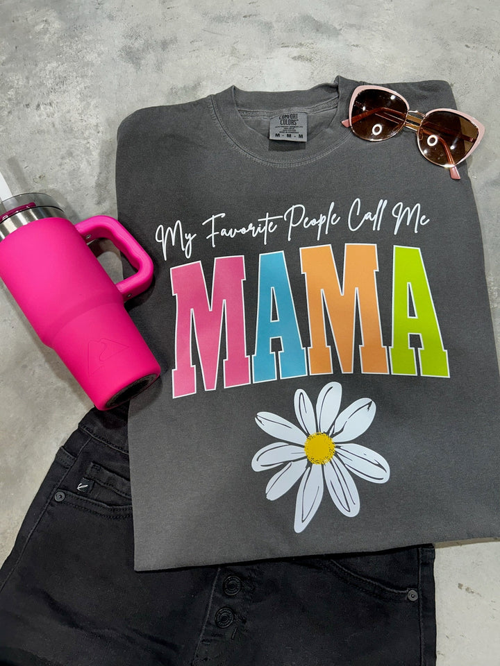 MAMA - Multi - Color Varsity Letters (Pick your design & tee color) - Graphic Tee - The Red Rival