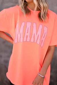Mama Varsity Letters Orange tee - Graphic Tee - The Red Rival