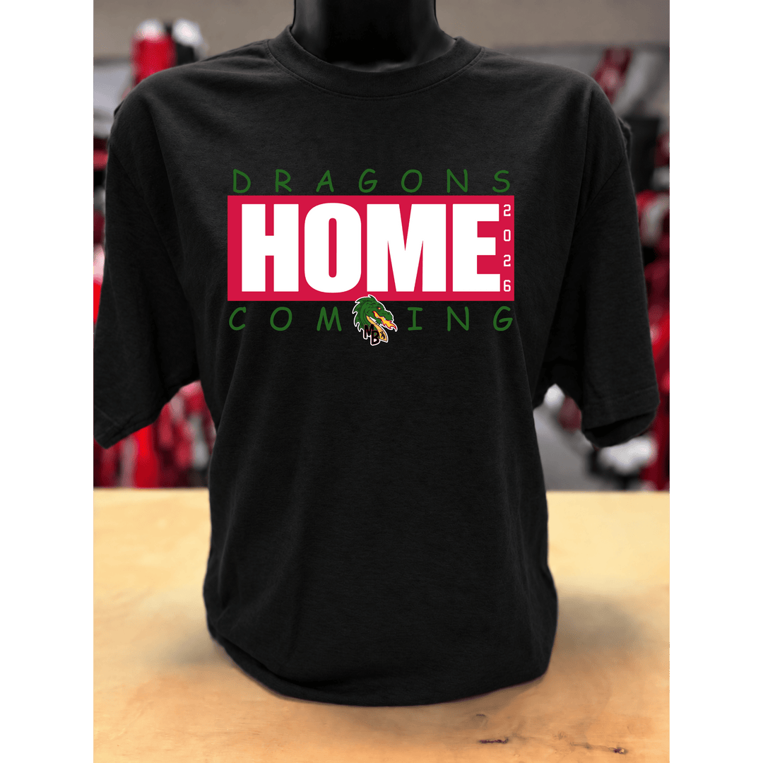 Marvel Themed Dragons Homecoming 2026 Black Tee (FINAL SALE) - Tees - The Red Rival