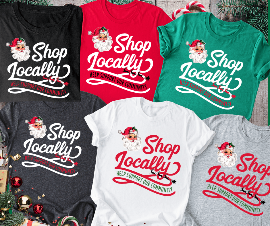 Maryville Shop Local Businesses Front/Back (Choose your tee color) - Wholesale - The Red Rival