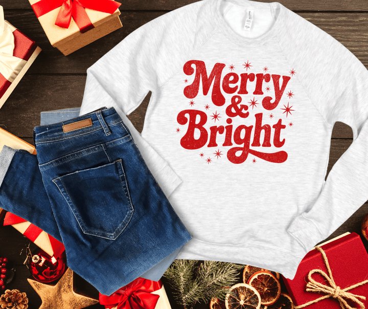 Merry & Bright RED INK (Select your Color & Style) - The Red Rival