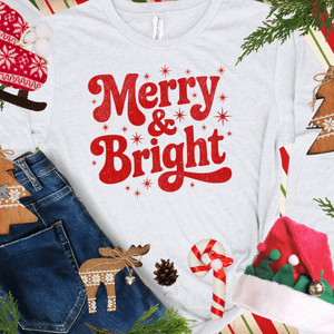 Merry & Bright RED INK (Select your Color & Style) - The Red Rival