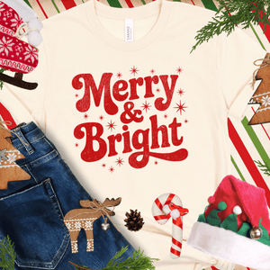Merry & Bright RED INK (Select your Color & Style) - The Red Rival