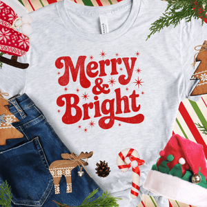 Merry & Bright RED INK (Select your Color & Style) - The Red Rival