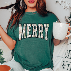 Merry Snow Camo (Pick Your Tee Color) - Graphic Tee - The Red Rival